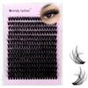 WENDY LASHES Ciuffetti Ciglia Finte 3D 10-18mm Mixed 50D | Extension Ciglia Individuali Naturali Soft Cluster lashes Riusabile DIY Lash Extension a Casa