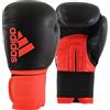 adidas GUANTONI ADIDAS HYBRID 100 IN PU NERO - ROSSO 14 oz
