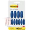 Command Ganci Adesivi Colore Ghiaccio - 10 ganci (4 grandi, 6 medi) & 16 strisce adesive (8 grandi, 8 medie) - Appendere, decorare e organizzare senza danni