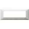 Vimar 14657.81 PLANA Placca 7M, 20,6x8x0,9cm Metallo, Alluminio Spazzolato