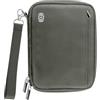WALNEW Porta passaporto famiglia per 4, portafoglio da viaggio con blocco RFID, unisex, leggero, con cerniera, organizer per documenti e carte di credito, custodia per viaggi, grigio