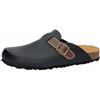 Lico Ciabatte da uomo Bioline Clog Style, nero marrone, 45 EU