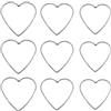 Warmhm 9 pezzi cuore filo corona telaio metallo cuore acchiappasogni ghirlanda floreale macramè anello orecchini a cerchio acchiappasogni fare accessori per fiori fai da te