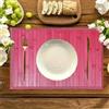 l&j Tovagliette di bambù per tavolo da pranzo, Tovagliette Americane Legno di Bamboo Set di 4-2, Stain-Resistant, Heat-Resistant Place Mats, Durable e Robust Dining Place Mats per tavolo da cucina (2)
