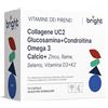 Bright Naturo Collagene UC-II, Omega 3 TG, Glucosamina e Condroitina, Calcio, Magnesio, Rame, Zinco e Vitamina D3K - SmartAbsorb™ | per la mobilità articolare, la salute delle ossa e l'immunità | 28 bustine