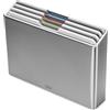 Joseph Joseph Folio Set di 4 pezzi, Taglieri da cucina in plastica, Colori Codificati, con Custodia Porta Taglieri