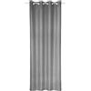 Gardinia Sehlbach Tenda pronta per l'uso con occhielli, Etamine con filato effetto metallizzato, Antracite, 135 x 245 cm, Traslucido, Opaco, Certificato Oeko-Tex, Facile da fissare, Nastro accorciante incluso