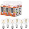 OSRAM Lampada LED Superstar forma lampadina A60 filamento dimmerabile, 2700 K bianco caldo, 5,9 W, E27, trasparente, 806 lm, per lampade da soffitto e da terra, 15.000 ore,6-Pack