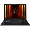 MSI Notebook MSI Vector 18 HX AI A2XWIG-673IT - 18" QHD+ (2560x1600) 240Hz IPS, Intel Core Ultra 9 275HX, DDR5 16GB*2, GeForce RTX 5080, 2TB SSD, Windows 11 Home Advanced