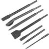 HOMSFOU 1 Set Set di pick elettrico a scalpello spaccalegna con punta da trapano punte noiose Bitto del cacciavite scosto Bit piatti in legno Drill Bits Slitter in legno acciaio Grigio