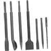 Veemoon 1 Set Set di pick elettrico a scalpello Bit per trapano tenone quadrata di Woodworker Bit di impatto punte da trapano in metallo punte noiose acciaio Grey