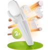 cpba germany Set 2 pezzi Scaldasciugamani - Gancio Scaldasalviette Universale Portasciugamani per Asciugamani da bagno - colore bianco