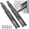 Fyihoxi 2 Pezzi Guide per Cassetti Estrazione Totale, Guide Scorrevoli per Cassetti 200mm, 3 Strati Guide per Cassetti con Cuscinetti a Sfera, Montaggio Laterale, Portata Fino a 45 KG