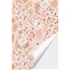 NPCEED Carta da parati autoadesiva con fiori rosa, 40 x 600 cm, carta da parati floreale, vintage, autoadesiva, per cucina, camera da letto (40 x 600 cm)