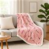 GX GARGIX Coperta in Pile, Plaid Caldo Invernale per Divano, Morbida Agnellato, Lavabile 200x200cm Varie Fantasie Inverno Autunno (DMO-9)