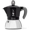 Bialetti - Moka a induzione, caffettiera moka, adatta a tutti i tipi di piani cottura, 4 tazze di caffè espresso (150 ml), nero