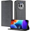 XINYEXIN Custodia per Nothing Phone 3a Pro, Cover a Libro in Pelle PU con Blocco RFID, Slot per Carte, Supporto, Protezione Completa Antiurto - Nero
