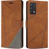 SONWO Cover per Oppo Realme GT Master Edition Custodia, Flip Caso in PU Pelle Case Cover Premium Portafoglio Custodia per Oppo Realme GT Master Edition, Supporto Stand, Slot per Schede, Marrone