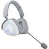 ASUS ROG Delta II, Cuffie da Gaming Senza Filo, Connessione 2.4GHz e Bluetooth, Audio DualFlow Ampio e Autentico, Driver Placcati in Titanio da 50mm, Per PC, Mac, PS, Switch, Android, Bianco