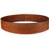 UNIGARDIA Bordura da Giardino per Alberi in Acciaio Corten Ø 100 cm, Altezza 20 cm - Bordura per Aiuola in Metallo Circolare - Installazione Facile, Accessori e 1 Paio di Guanti Inclusi