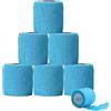 KATLKIU 6 Rotoli Benda Elastica Autoadesiva, Bendaggio Autoadesivo Traspirante, Fasciatura Coesiva per Sport e Uso Medico, per Ginocchio, Caviglia, Braccia e Mani (blu, 5CM x 4.5M)