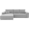 IDOHOME 185x294 Divano Angolare 3 Posti con Contenitore - Divano Letto Angolare con Funzione Letto (140x244 cm) - Sinistra