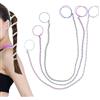 Simaixing Confezione da 3 elastici per capelli sportivi da 63,5 cm, colorati per coda di cavallo da donna, elastici a spirale per capelli medi lunghi e fini, elastici per capelli intrecciati (leggeri)