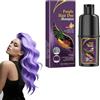 CreMHHate Hair Dye Shampoo, Shampoo Colorante per Donna, Black Hair Dye shampoo 3 in 1, shampoos colorante per Donna Uomo, colorante Capelli Istantaneo, shampoos Capelli Colorati, 100ml (Viola)