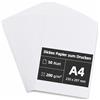 Kiperline Carta A4 per Stampante 200gr/m²50 Fogli Carta A4 Stampante carta Multifunzione per Stampanti a Getto d'Inchiostro e Laser