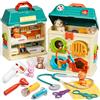 Lehoo Castle Kit Dottoressa Bambina, Valigetta Dottore Bambini, Kit Dottore Bambino con Luce e Suono, Giochi Bambini 3 Anni