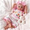 BABESIDE Rinato Bambino Bambole - 20 Pollici Realistica Neonato Femmine Corpo in Morbido Cotone - Bambola Compleanno Giftdler Dolls（Occhi Azzurri ）