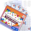 LUDOBREAK Colla per Puzzle 1000 e 2000 Pezzi - Fogli Adesivi Senza Colla, Facili da Usare e Atossici - Appendi i tuoi Puzzle senza Cornice - Include Video Tutorial in Italiano - LudoBreak