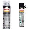 Pattex Bundle Pattex PU Solvent Pulitore per Schiuma PU,500 ml & Pattex PU Foam Schiuma Poliuretanica Universale PF 100 per Riempimenti, Coibentazioni, Insonorizzazioni e Sigillature in Infissi, 750ml