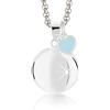 MAMIJUX Chiama Angeli Cuore Mamma Idea Regalo Gravidanza Collana Donna Richiamo degli Angeli Catenina Acciaio