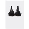 Tezenis Reggiseno Push-up Imbottito Pizzo Venice Eternal Cotton Donna Nero