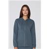 Tezenis Felpa Leggera Cappuccio Con Zip E Coulisse Donna Grigio Scuro
