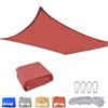 SHENJIE Vela Ombreggiante Rettangolare 1x1m,Tenda Da Sole Per EsternoPermeabile HDPE Con Protezione 95% UV Per Esterno, Giardino, Terrazzo, Balcone