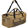 TONRUYN 120L Borsone da Viaggio Grande Borsa Palestra per Uomo Donna Borsoni Sportivo Resistente Extra Grandi XL con Tracolla per Viaggi, Campeggio, Sport, Marrone