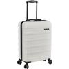 Cabin Max Valigia a mano, 55 x 35 x 25 cm, leggera, rigida, trolley con 4 ruote, lucchetto a 3 cifre (bianco, Air France, KLM), bianco, 55 x 35 x 25cm, Valigetta Hartshalen