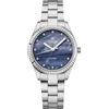 COVER CO224 Valentina Mini orologio da donna con cinturino in acciaio inox e vetro zaffiro 5 ATM, argento/blu