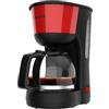 Taurus - Macchina da caffè Verona Vintage Rosso | 12 tazze | 1000W | Caraffa graduata in vetro | Serbatoio dell'acqua visibile | Filtro riutilizzabile | Spegnimento automatico | Piastra riscaldante