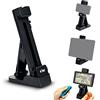 KIWIFOTOS Supporto universale per tablet con base staccabile per iPhone 12 11 X XR Samsung Galaxy LG Huawei Smartphone Mini Tablet, morsetto regolabile gamma 30 ~ 280 mm / 1,2 ~ 11 pollici