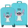 Disney Joumma Disney Playful Set di valigie blu 55/70 cm Rigido 7,54 kg Chiusura TSA integrata ABS 7,54 kg 116L Bagaglio a mano