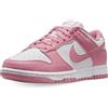 NIKE Dunk Low, Sneaker Donna, White/Elemental Pink, 36.5 EU
