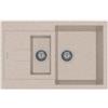 Plados AM7815-94 Lavello 1 Vasca e vascehtta con Gocciolatoio Reversibile 78 x 50 cm Serie Elegance 78-15 finitura 94 MIcroULTRAGRANIT AVENA