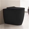 Scarabeo Moon WC a pavimento con Clean Flush, 5522CL49BK, Moon nero opaco [WC > WC a Pavimento]