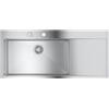 Grohe K1000 lavello da cucina, 31581SD1, 80-S 116/52 1.0 lh K1000 acciaio inox satinato [Lavelli da Cucina > per Base Sottolavello a partire da 80 cm]