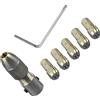 ULTECHNOVO 7pezzi Mandrini Ottone Per Utensili Rotanti Compatibili Con Diametri Include Chiave Allen e Fascetta Strumenti Pratici Per Fai Da Te e Hobby