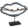 Casablanca modernes Design Casablanca Design Scultura Love is in The Air Poly grigio, larghezza 41 cm, altezza 32 cm