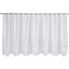Gardinia Sehlbach Tenda bistrot a rombi in jacquard, Bianco, 150 x 50 cm, Design elegante, Coprente, Facile installazione, Alta qualità